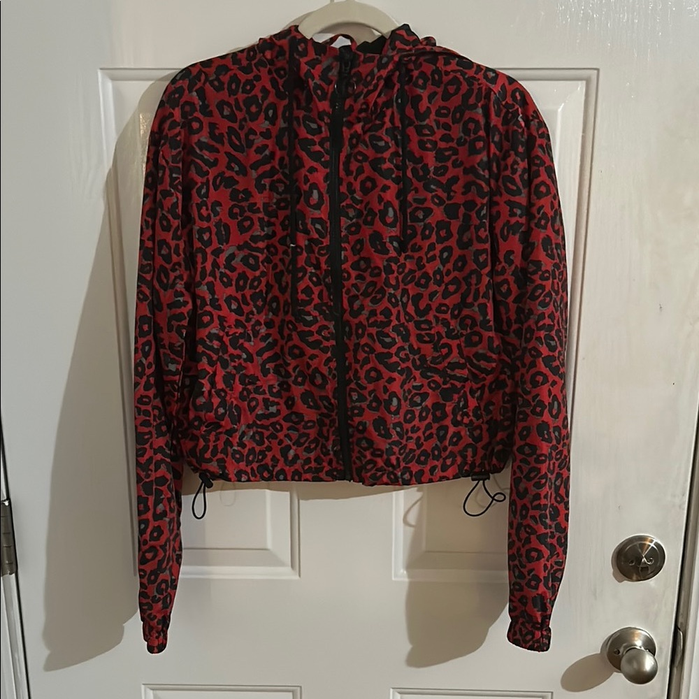 2/$30 NWT New Look Leopard Print Rain Jacket